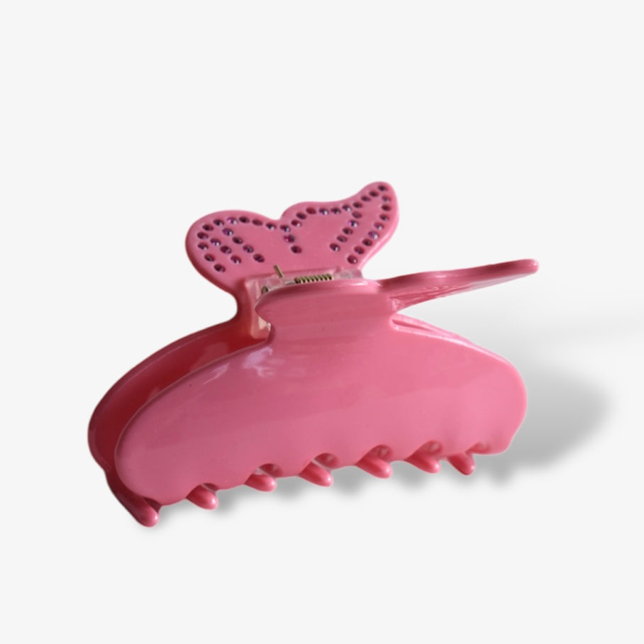 Social Butterfly haarclip - Roze