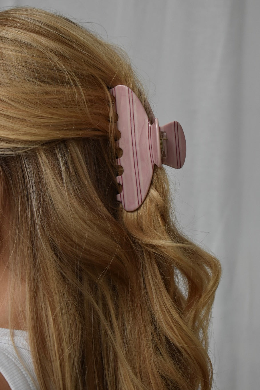 Gestreepte duurzame unieke haarclip voor dun haar.