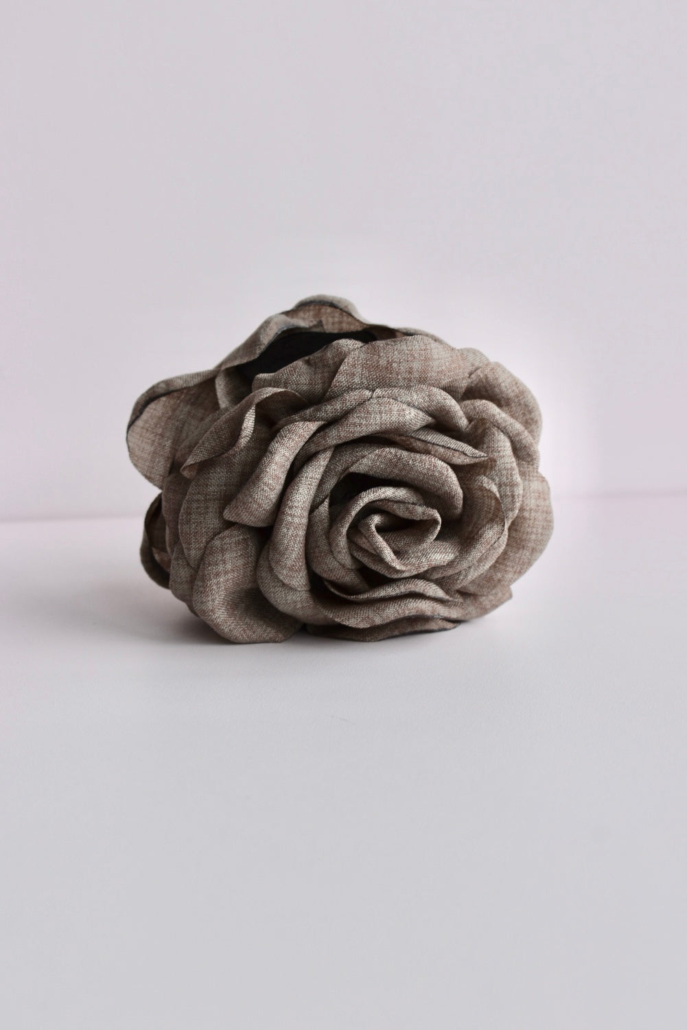 Big Rose haarclip - Taupe