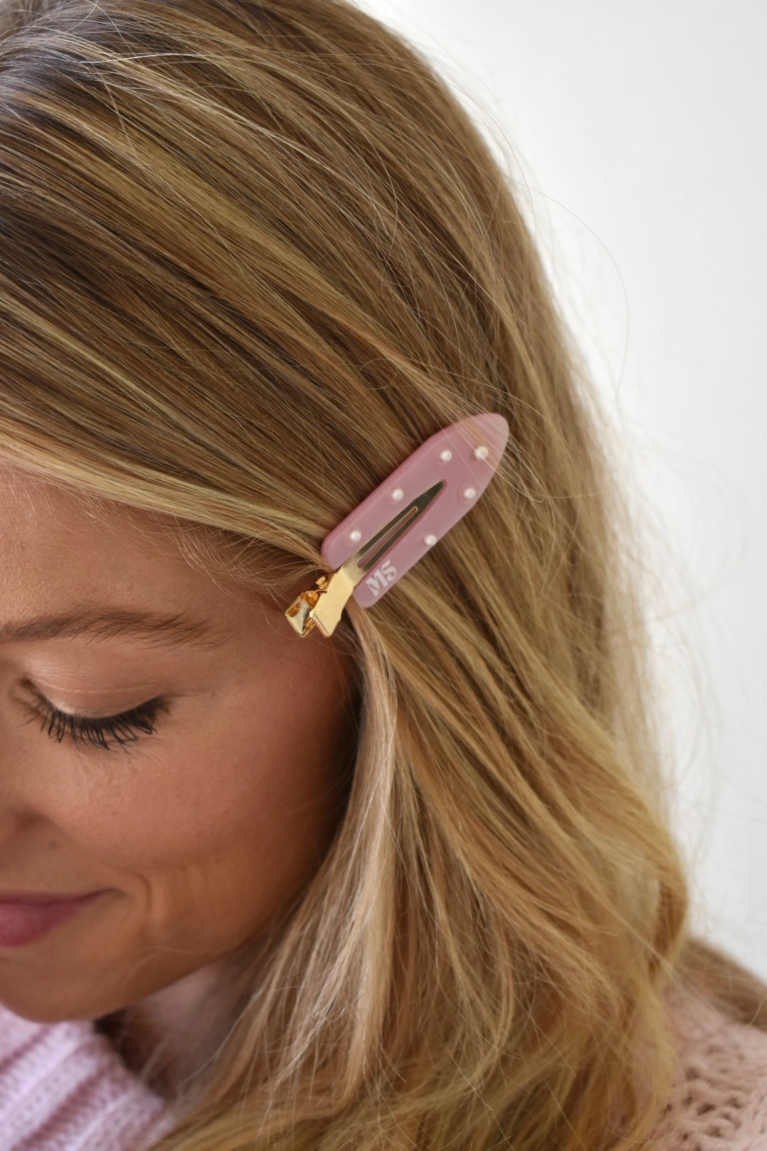 GRWM Clips - Pearl pink