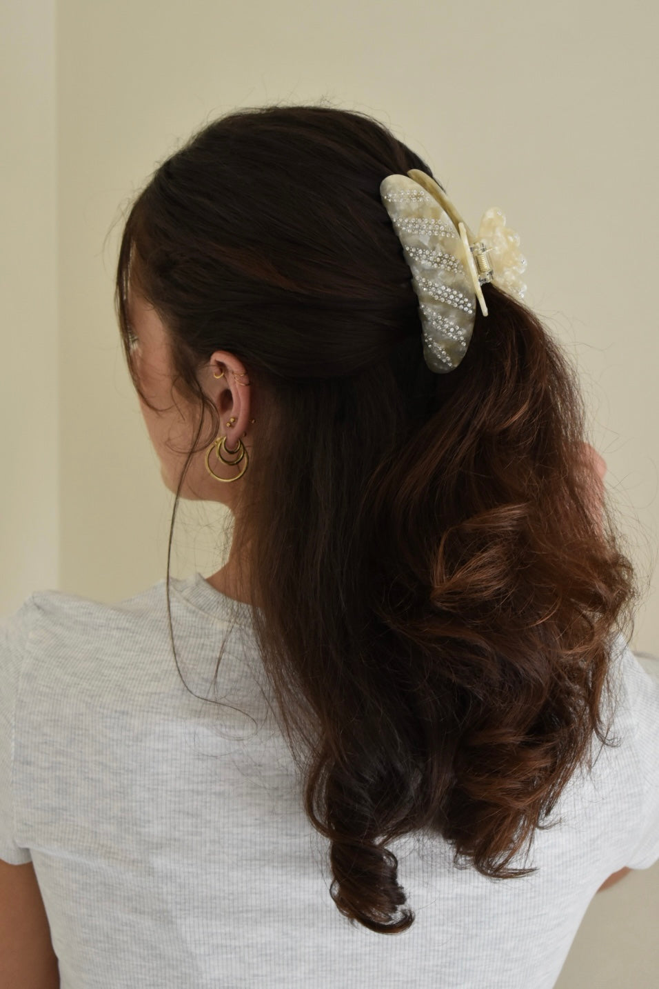 Lilly haarclip - Beige