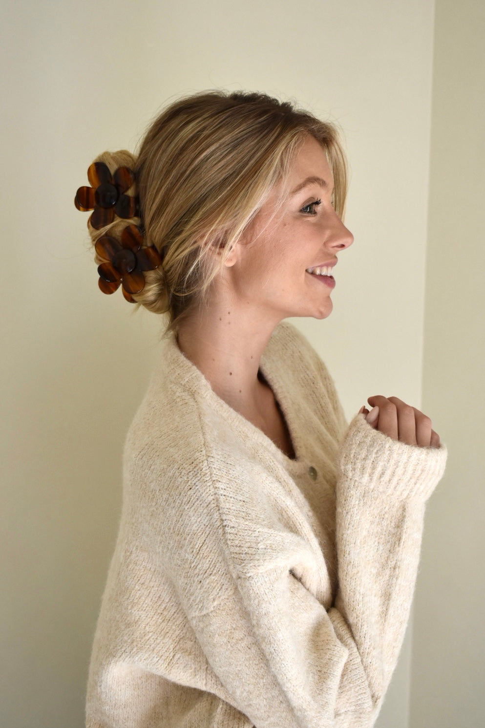 Daisy haarclip 2.0 - Bruin