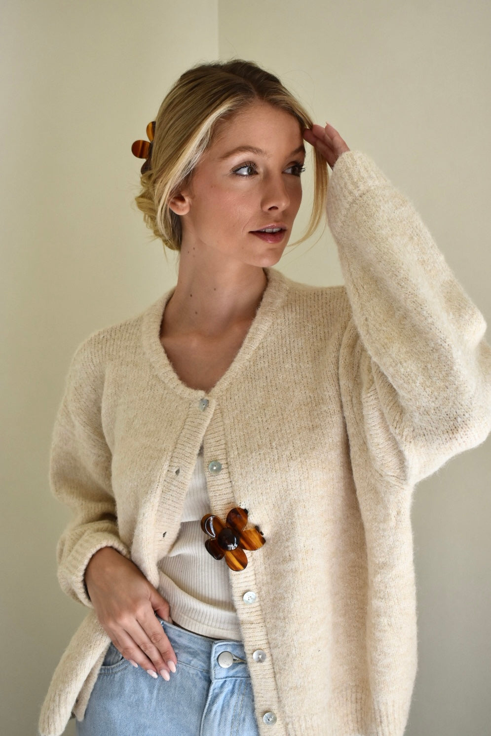 Daisy haarclip 2.0 - Bruin