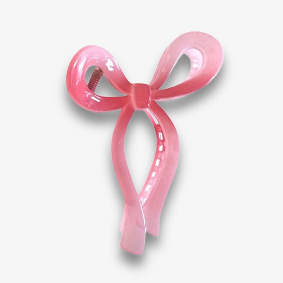 Bow haarclip - Roze