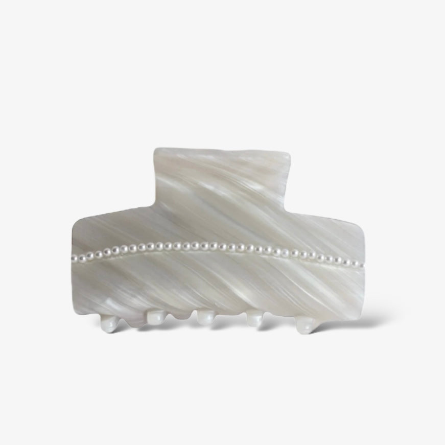 Parel haarclip - Wit