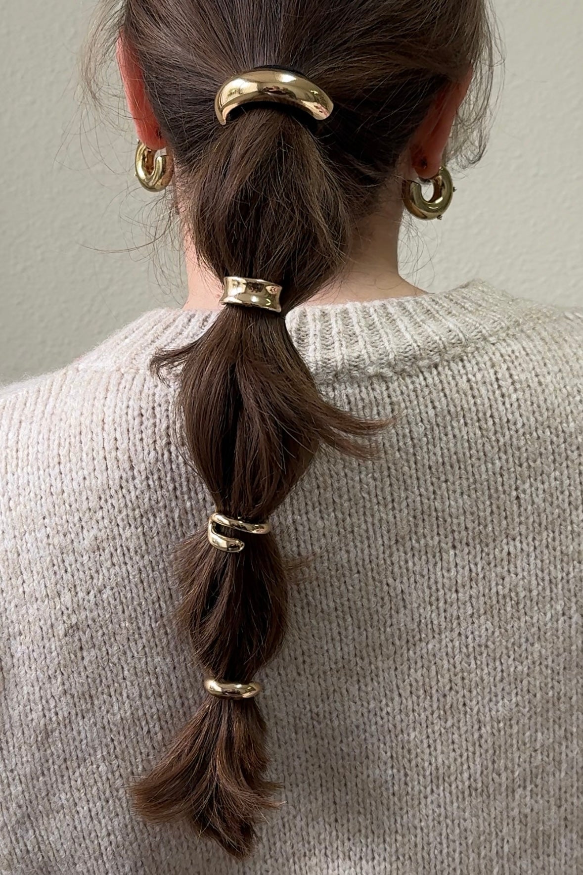 Metalen hair cufs - Goud