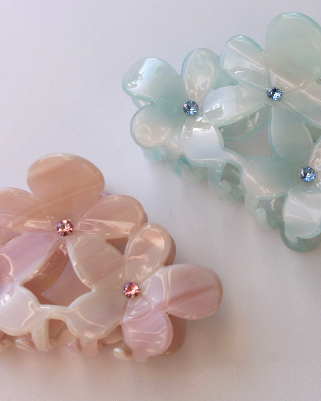 Lotus haarclip - Blauw