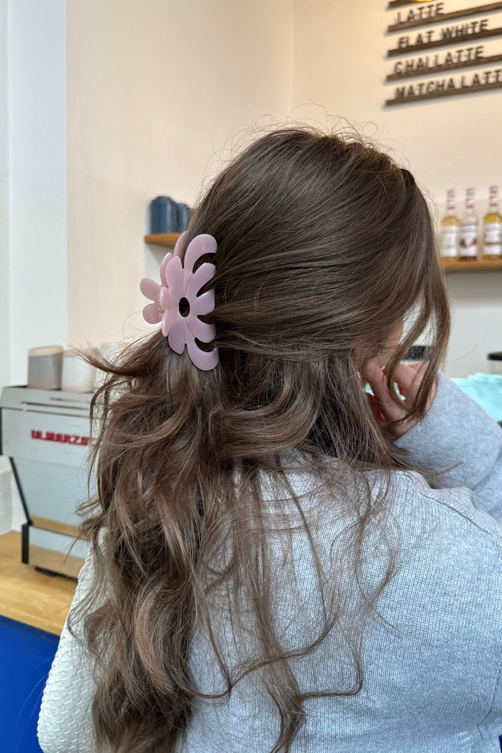 Flora haarclip - Roze