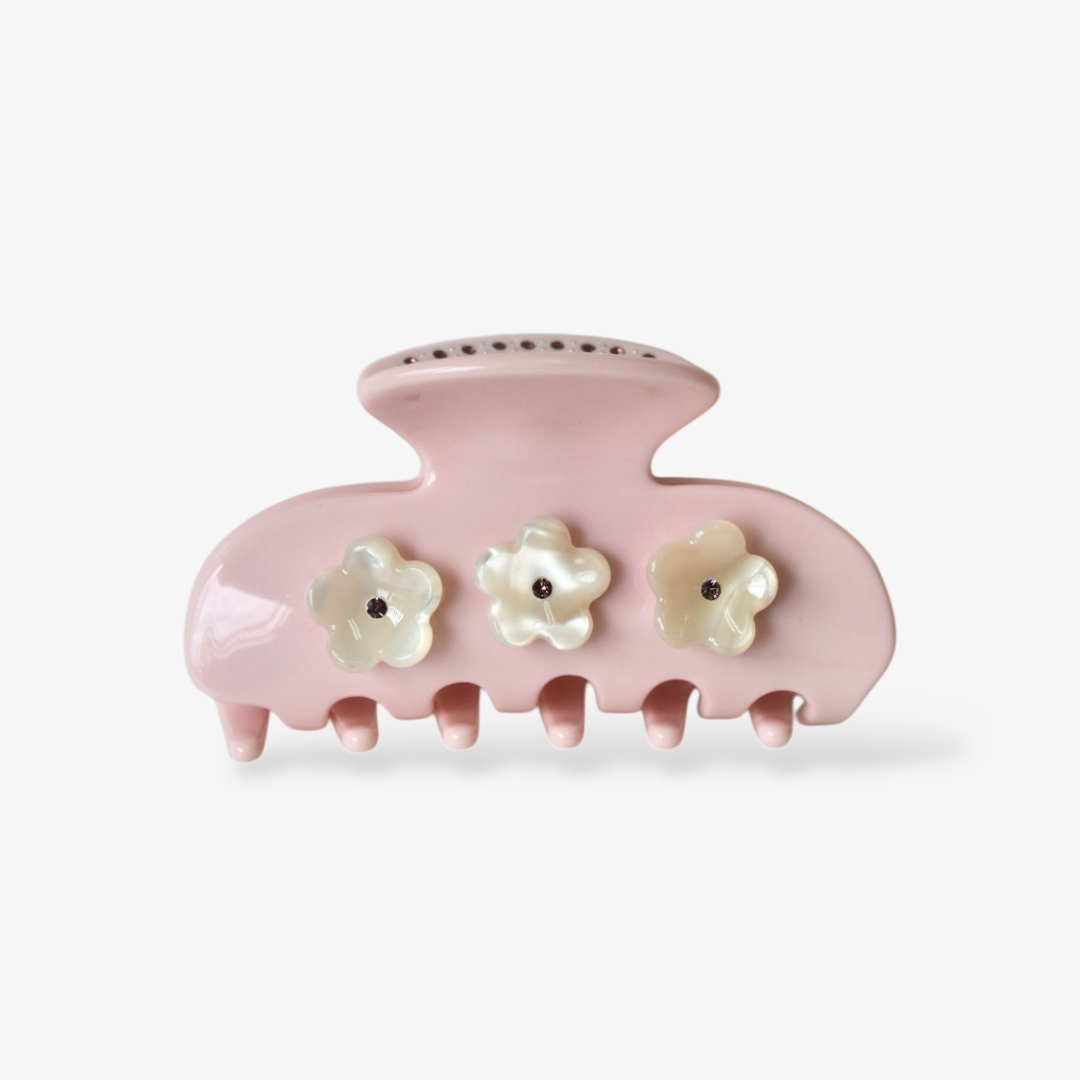 Pink Blossom Haarclip- Roze