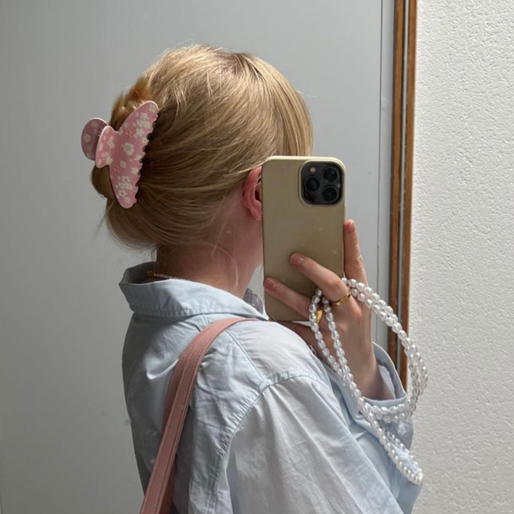 Blossom haarclip - Roze