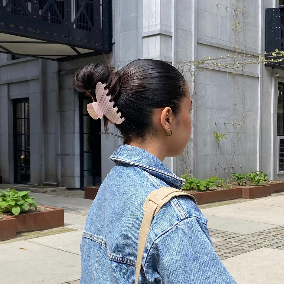 Essential haarclip - Cotton candy roze