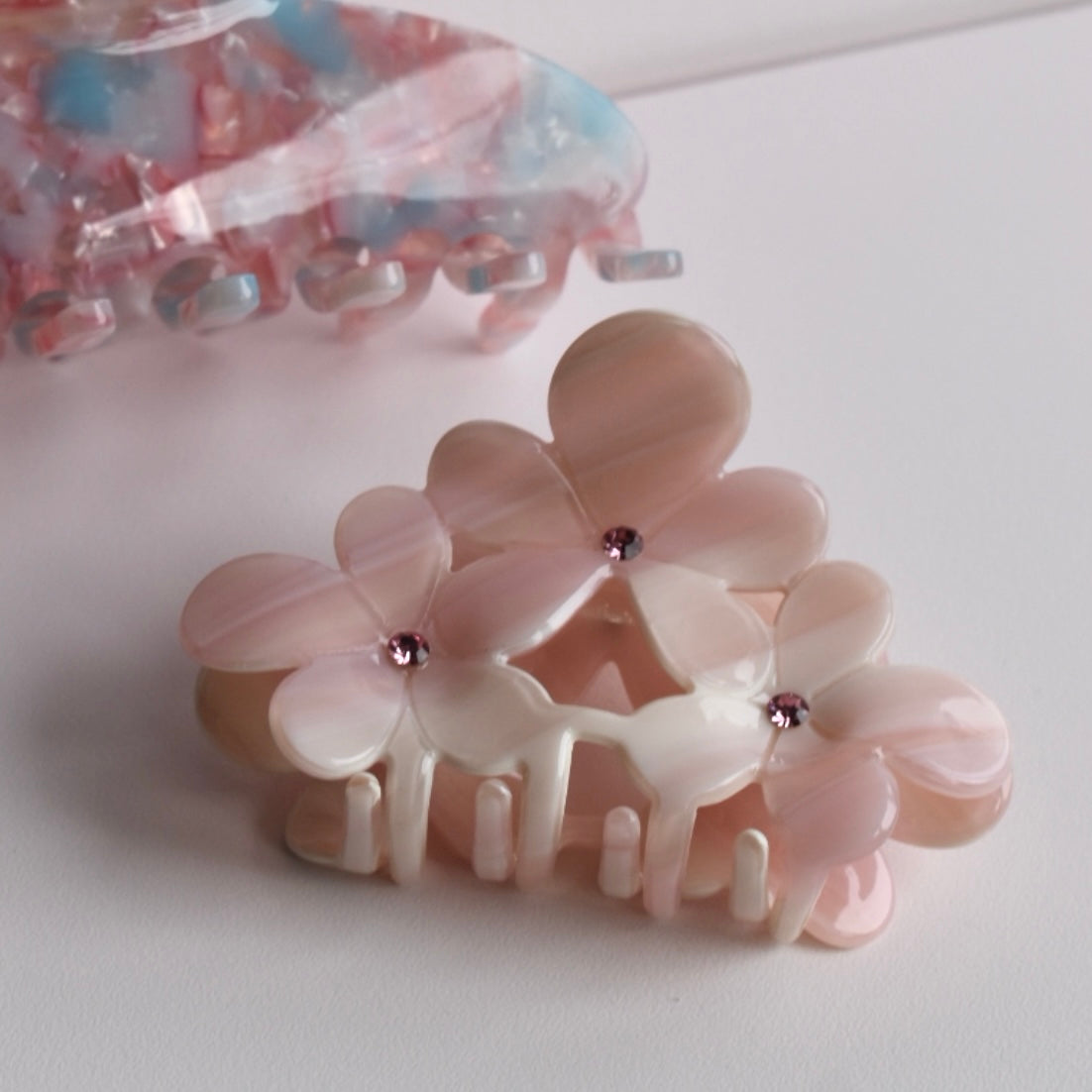 Lotus haarclip - Roze