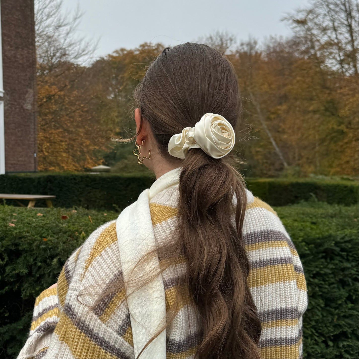 Rose scrunchie