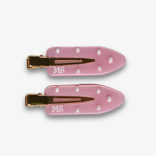 GRWM Clips - Pearl pink