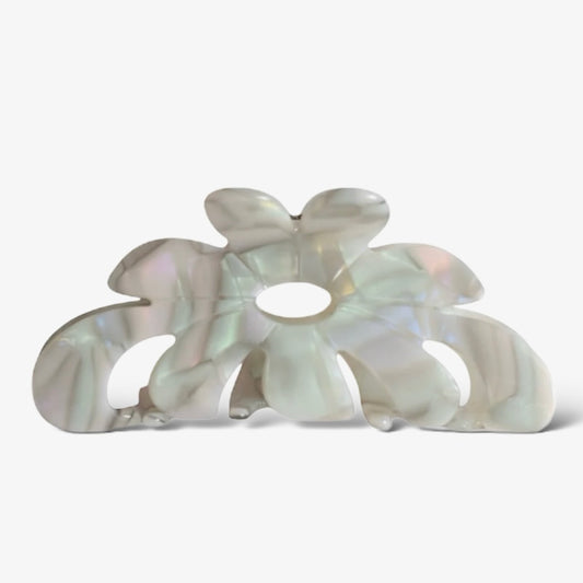 Flora hair clip - Marble