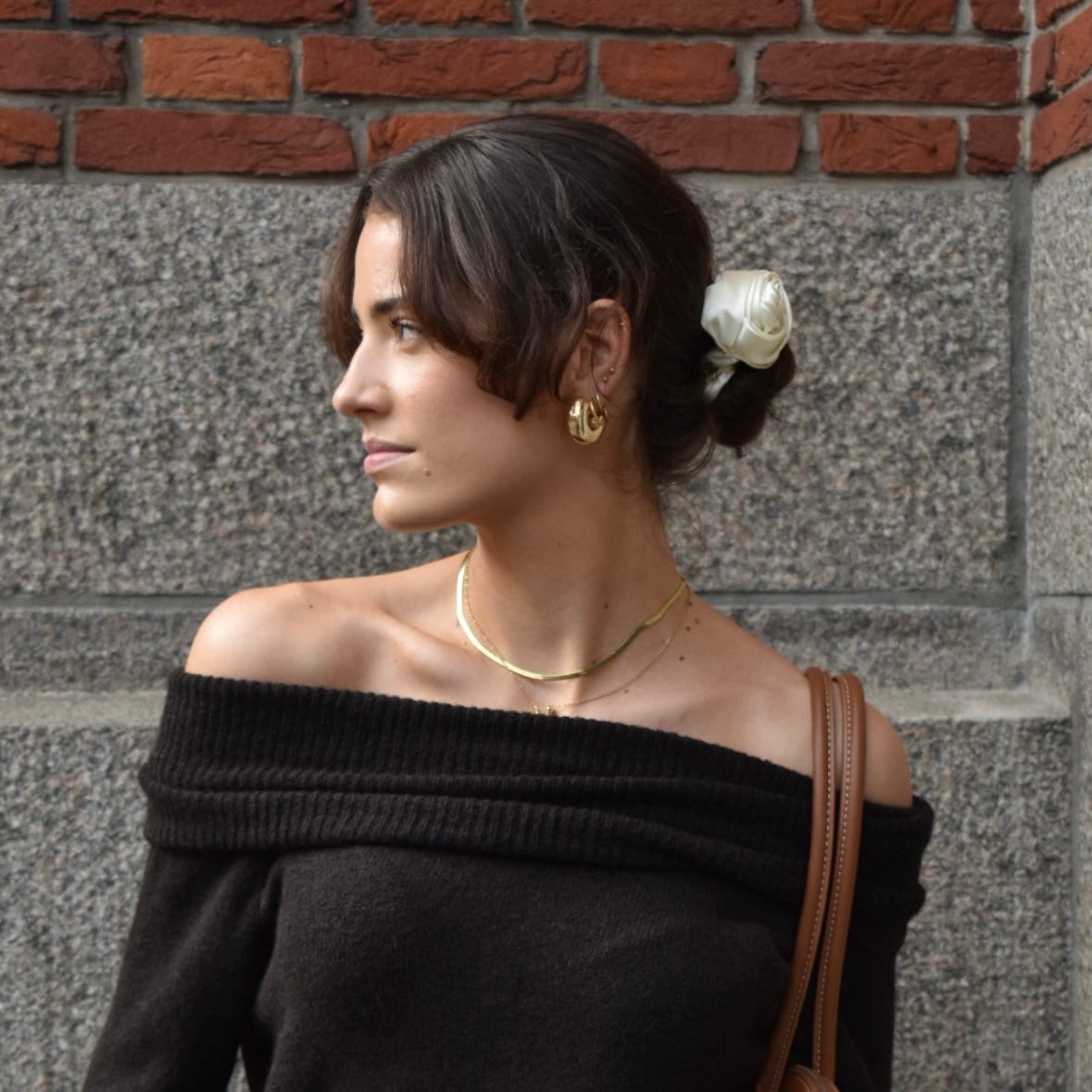 Rose scrunchie