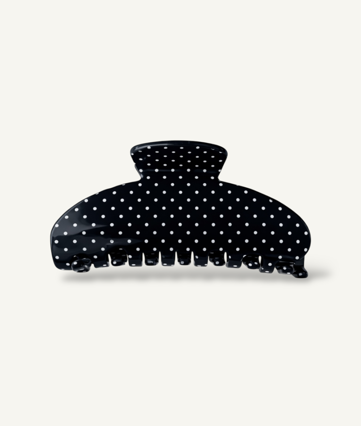 Daily Haarclip  - Polka dot black