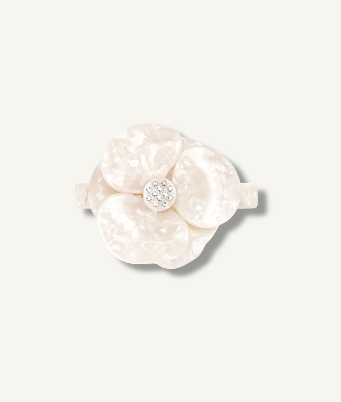 Bloom barette clip- Beige