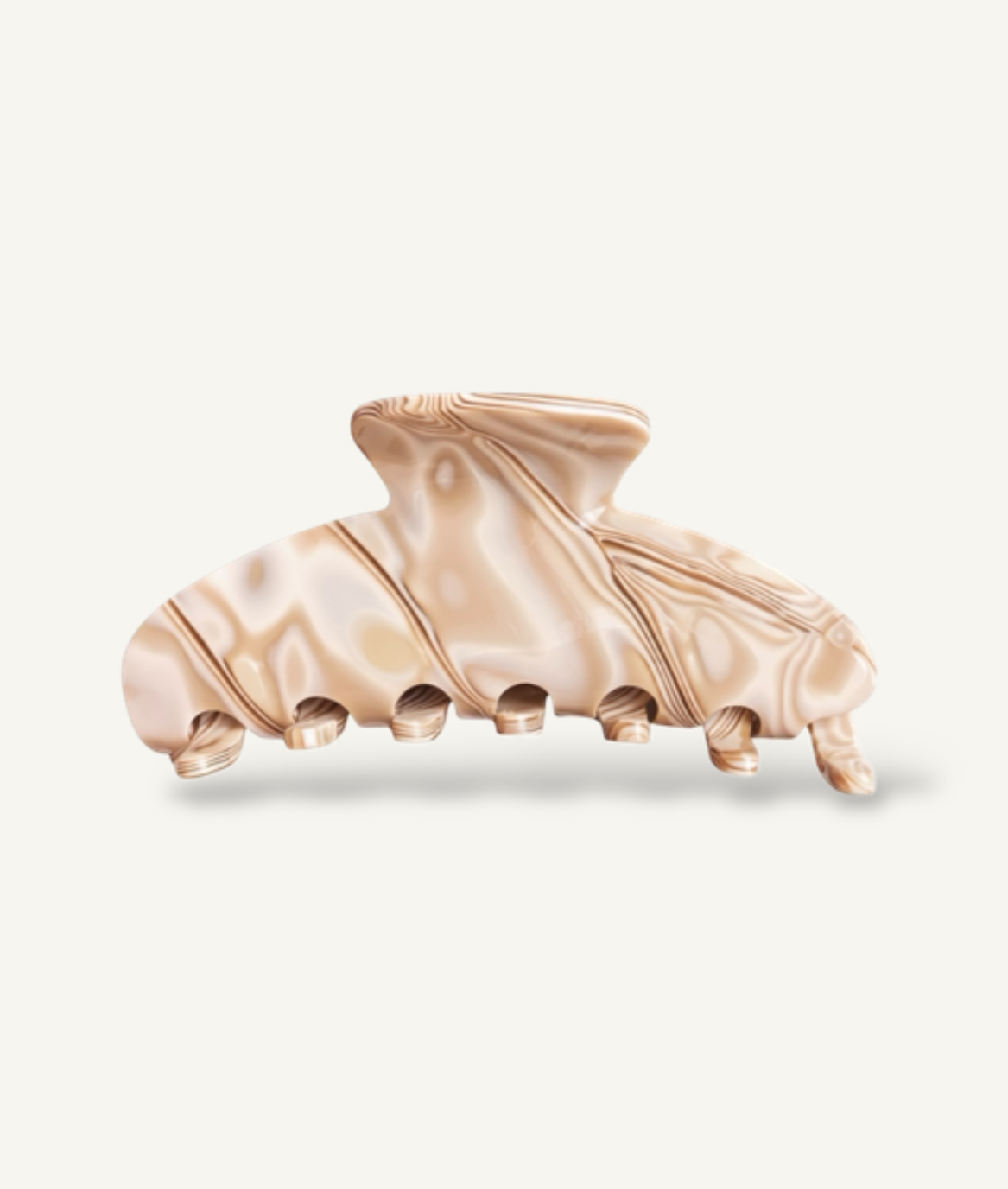 Essential hair clip -Mokka